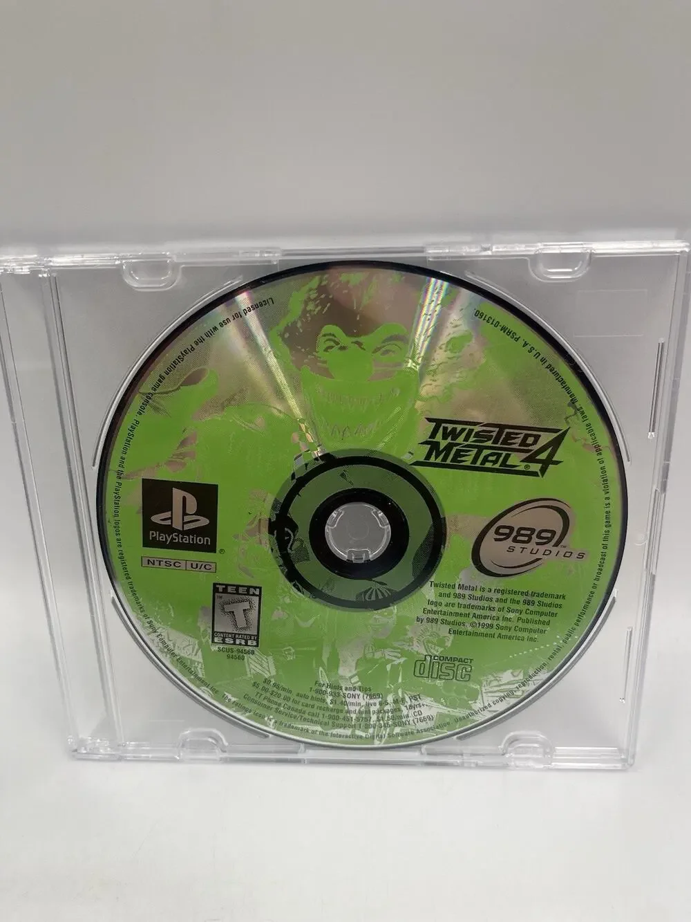 Twisted Metal 4 - Sony PlayStation 1 PS1 Disc Only